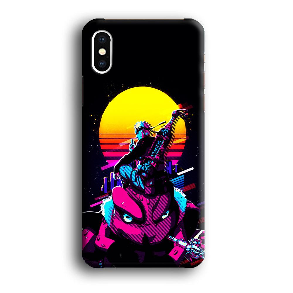 Naruto Sitting on Gamabunta iPhone Xs Max Case-Plastic / Full Wrap (3D Case)-Xtracase