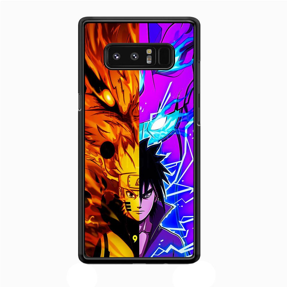 Naruto VS Sasuke Samsung Galaxy Note 8 Case-Plastic / Full Wrap (3D Case)-Xtracase