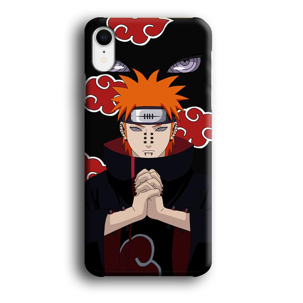 Naruto Yahiko Pain Akatsuki iPhone XR Case-Plastic / Full Wrap (3D Case)-Xtracase