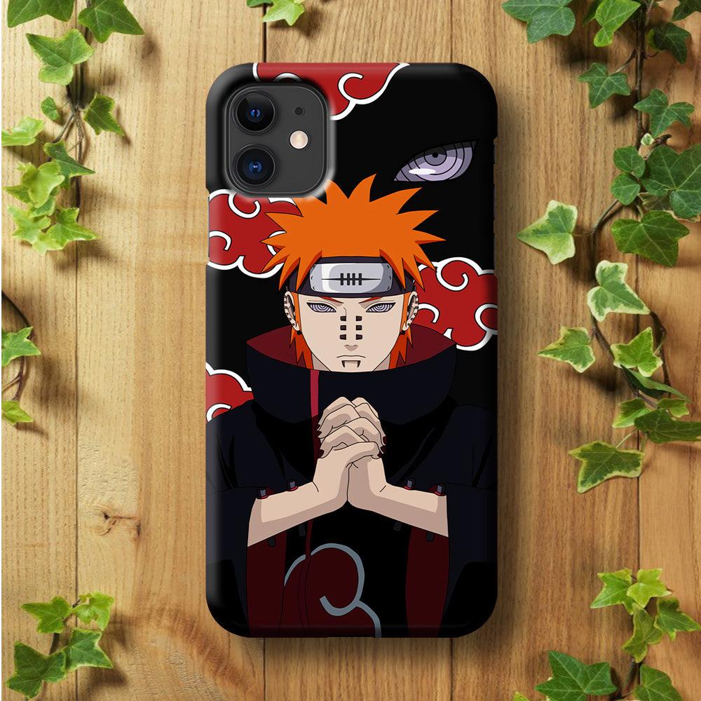 Naruto Yahiko Pain Akatsuki iPhone 11 Case-Plastic / Full Wrap (3D Case)-Xtracase