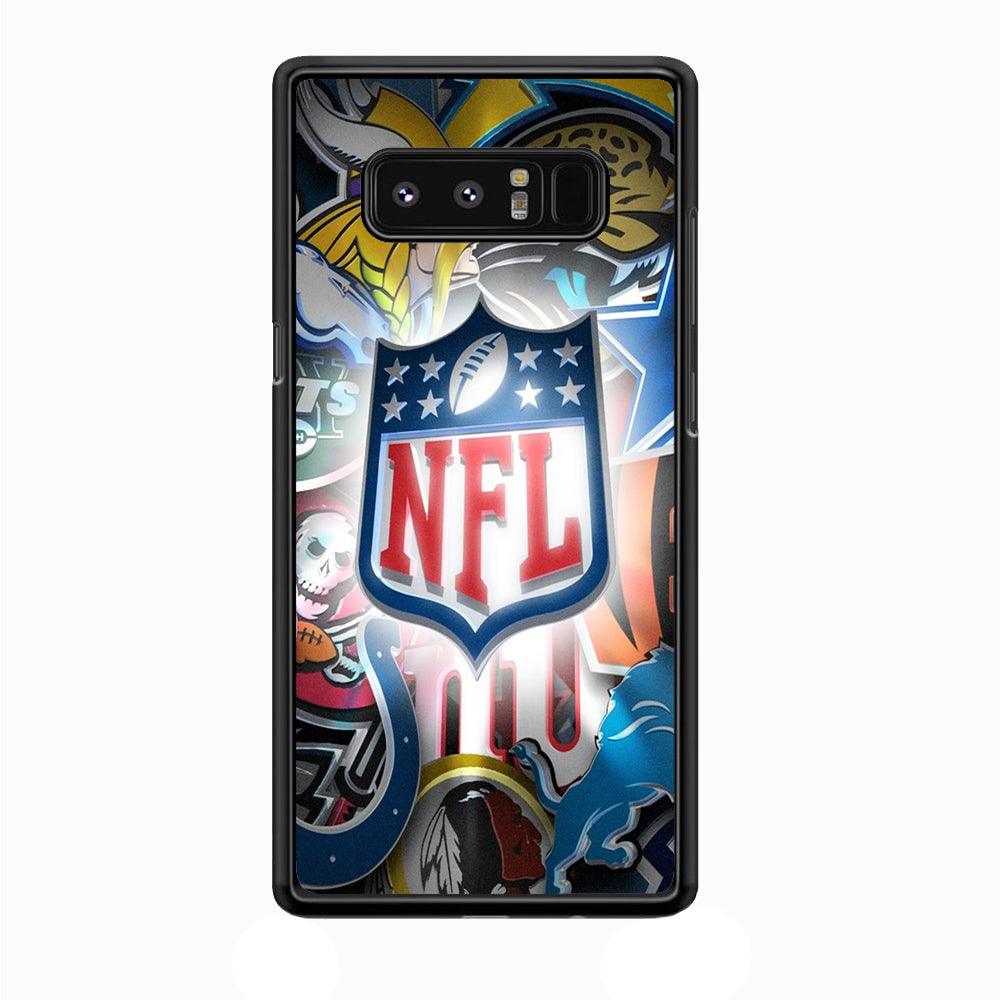 National Football League 002 Samsung Galaxy Note 8 Case-Plastic / Full Wrap (3D Case)-Xtracase