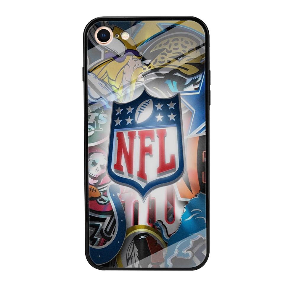 National Football League 002 iPhone 7 Case-Tempered Glass Case-Xtracase