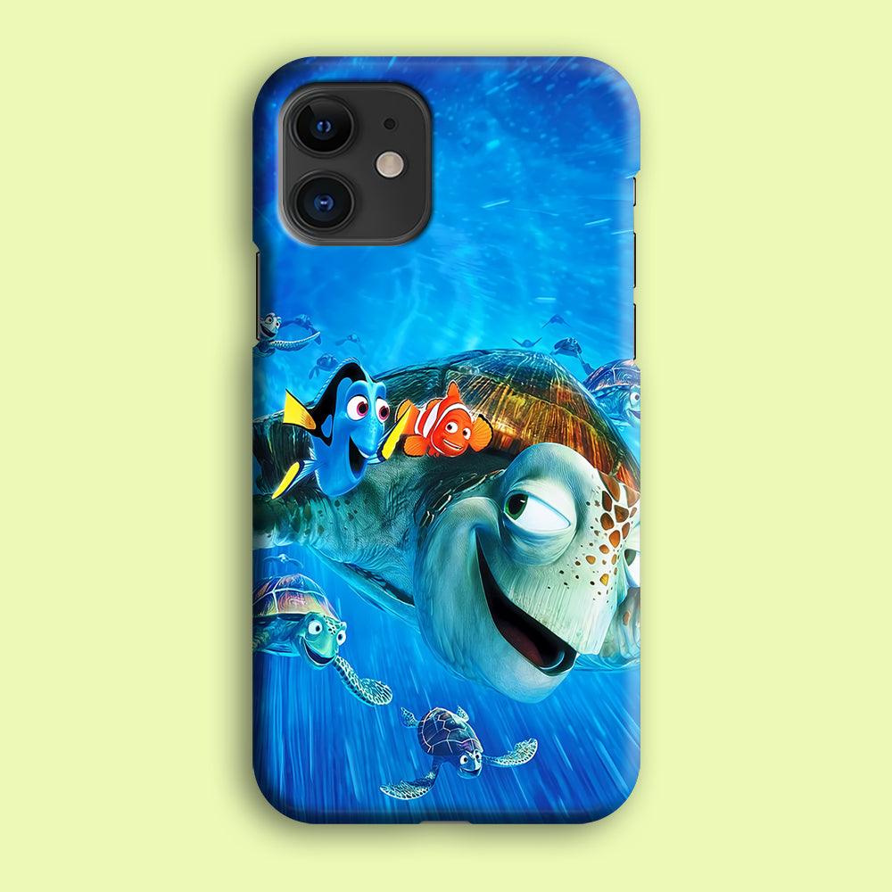 Nemo Dorry and Turtles iPhone 12 Case-Plastic / Full Wrap (3D Case)-Xtracase