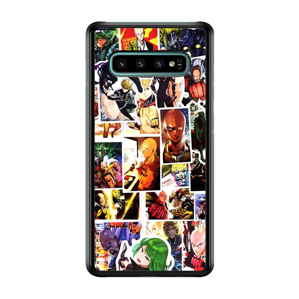 OPM Saitama Photo Collection Samsung Galaxy S10 Case-Rubber / Black (2D Case)-Xtracase