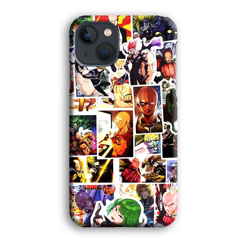 OPM Saitama Photo Collection iPhone 13 Case-Plastic / Full Wrap (3D Case)-Xtracase