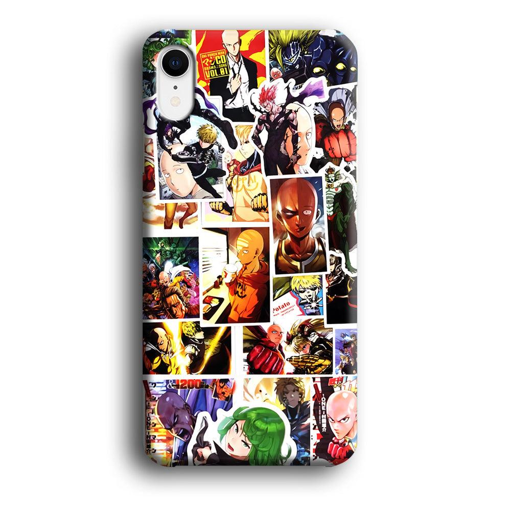 OPM Saitama Photo Collection iPhone XR Case-Plastic / Full Wrap (3D Case)-Xtracase