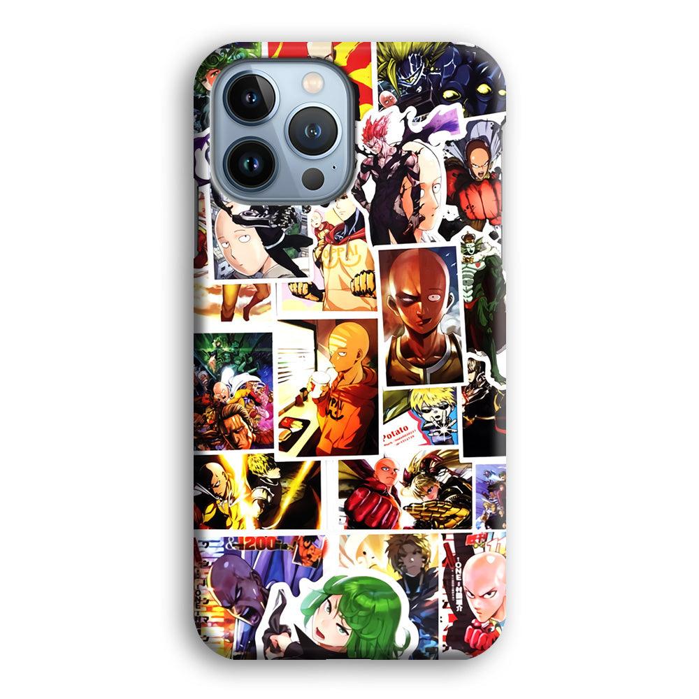 OPM Saitama Photo Collection iPhone 13 Pro Max Case-Plastic / Full Wrap (3D Case)-Xtracase