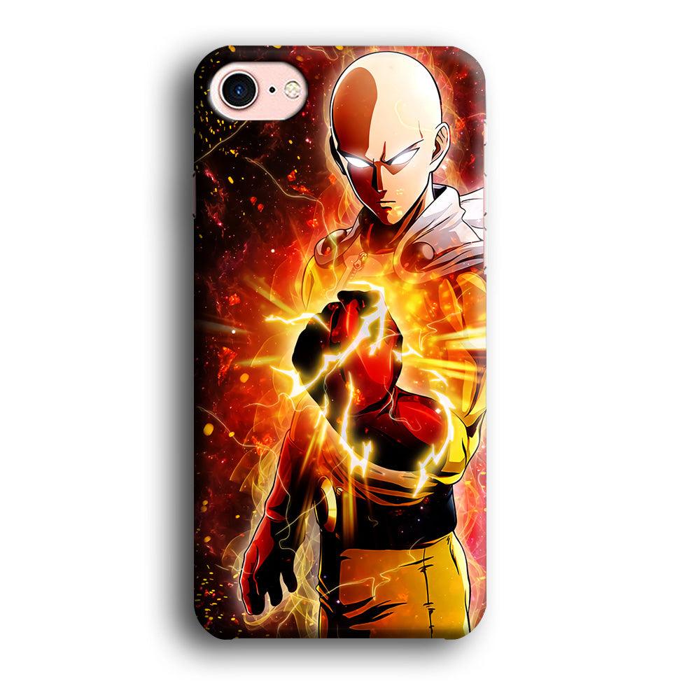 OPM Saitama Rampage iPhone 7 Case-Plastic / Full Wrap (3D Case)-Xtracase
