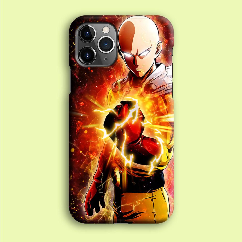 OPM Saitama Rampage iPhone 12 Pro Max Case-Plastic / Full Wrap (3D Case)-Xtracase