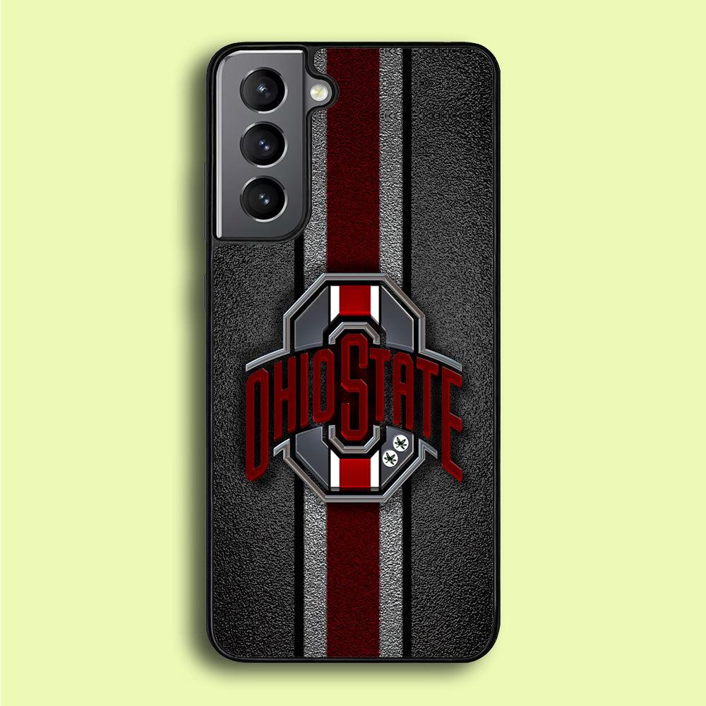 Ohio State Football Samsung Galaxy S21 Plus Case-Rubber / White (2D Case)-Xtracase