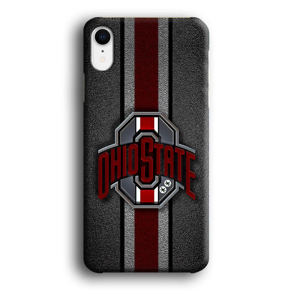 Ohio State Football iPhone XR Case-Plastic / Full Wrap (3D Case)-Xtracase