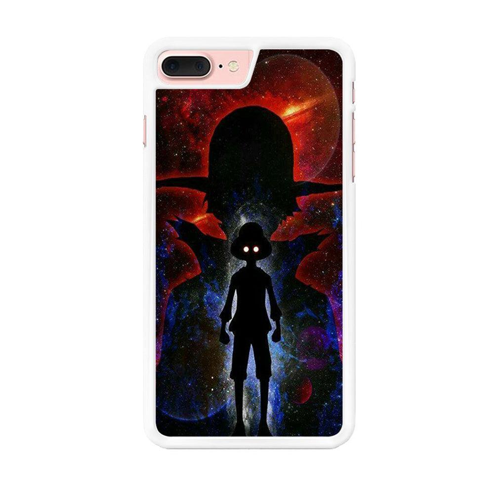 One Piece - Ace and Whitebeard iPhone 7 Plus Case-Rubber / White (2D Case)-Xtracase