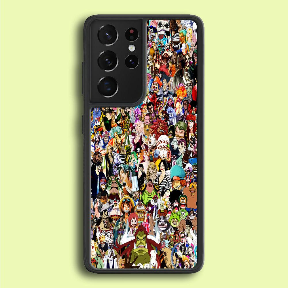 One Piece All Character Samsung Galaxy S21 Ultra Case-Plastic / Full Wrap (3D Case)-Xtracase