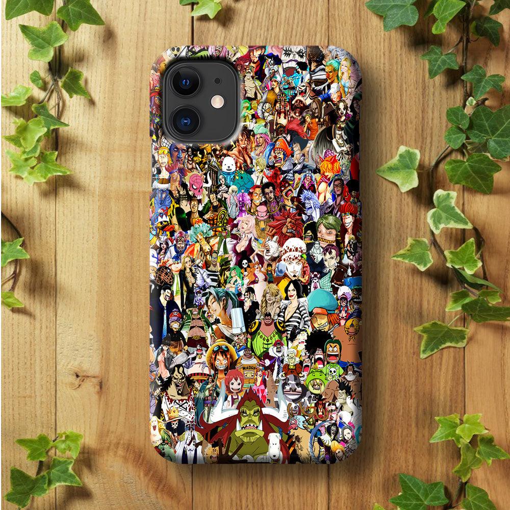 One Piece All Character iPhone 11 Case-Plastic / Full Wrap (3D Case)-Xtracase