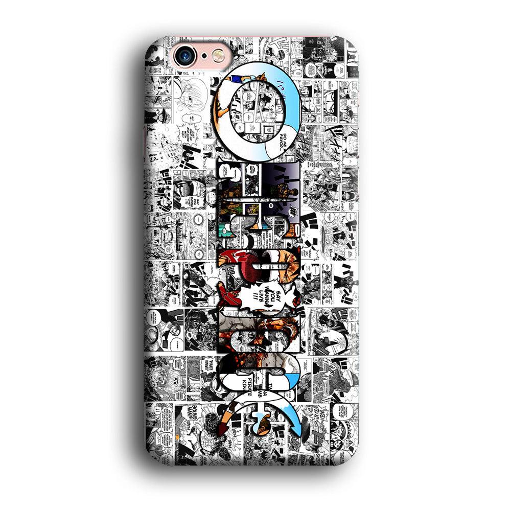 One Piece Comic Background iPhone 6 | 6s Case-Plastic / Full Wrap (3D Case)-Xtracase