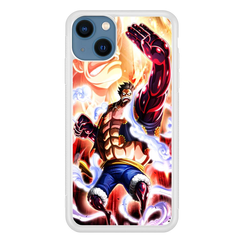 One Piece Luffy Bound Man iPhone 13 Case-Rubber / White (2D Case)-Xtracase