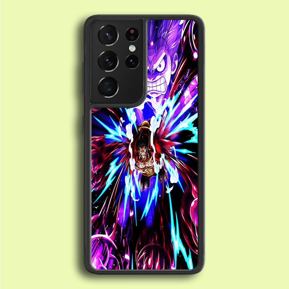 One Piece Luffy King Kong Gun Samsung Galaxy S21 Ultra Case-Plastic / Full Wrap (3D Case)-Xtracase