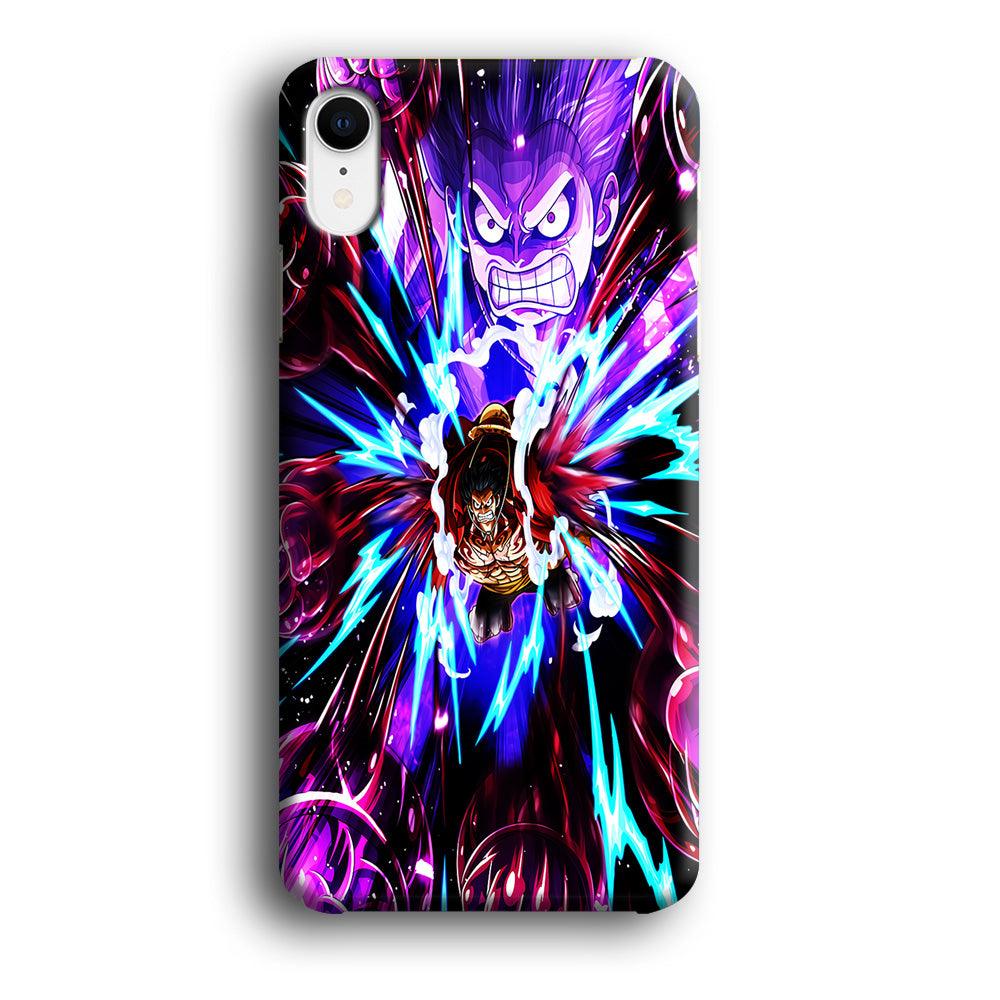 One Piece Luffy King Kong Gun iPhone XR Case-Plastic / Full Wrap (3D Case)-Xtracase