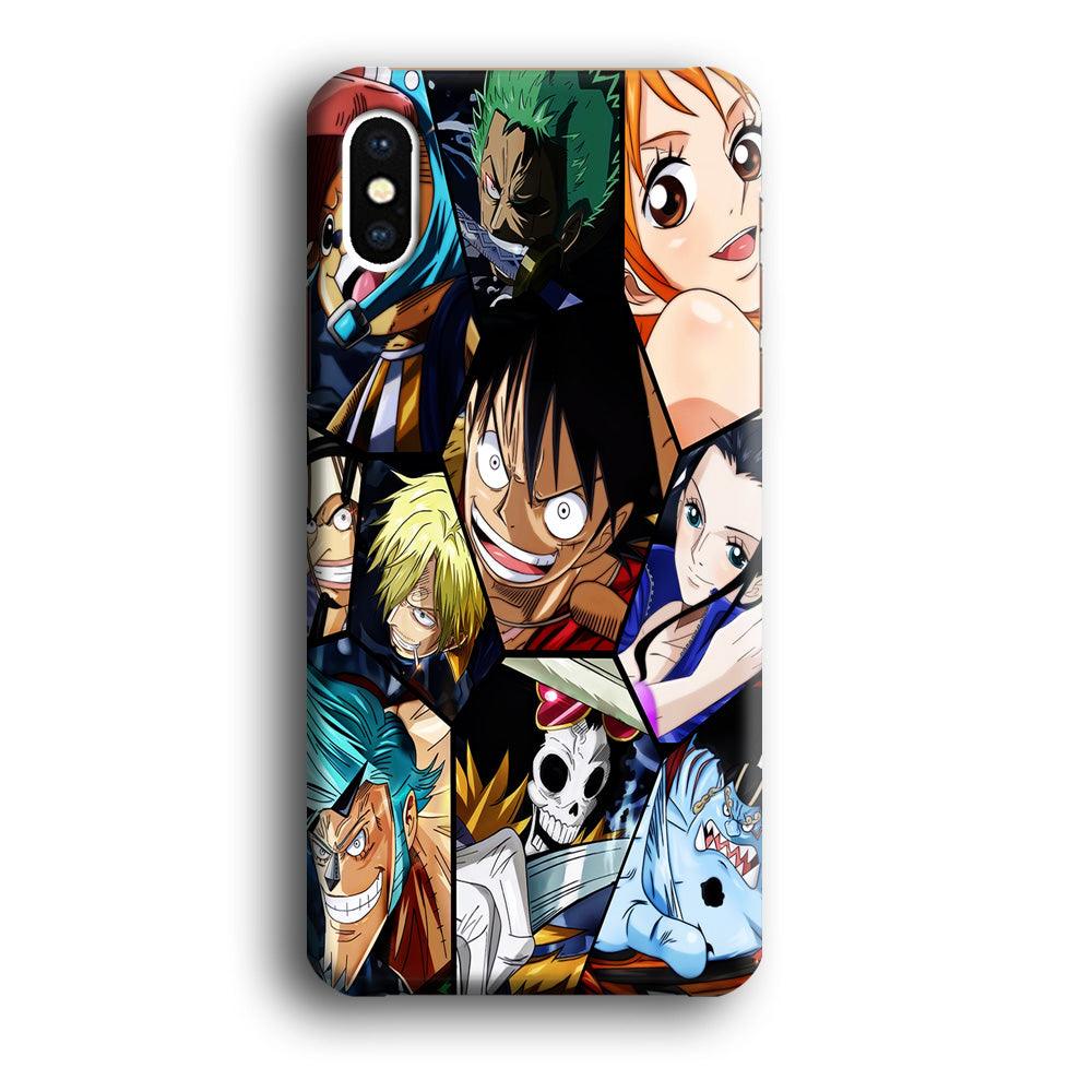 One Piece Mugiwara Crew iPhone Xs Max Case-Plastic / Full Wrap (3D Case)-Xtracase