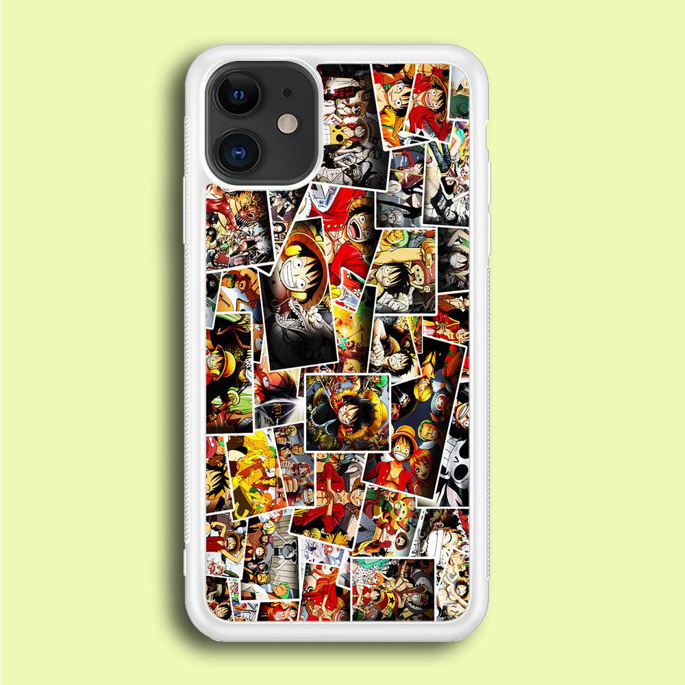 One Piece Photo Collection iPhone 12 Case-Rubber / White (2D Case)-Xtracase
