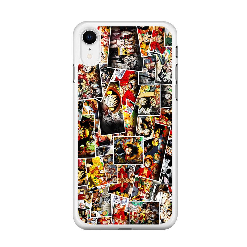 One Piece Photo Collection iPhone XR Case-Rubber / White (2D Case)-Xtracase