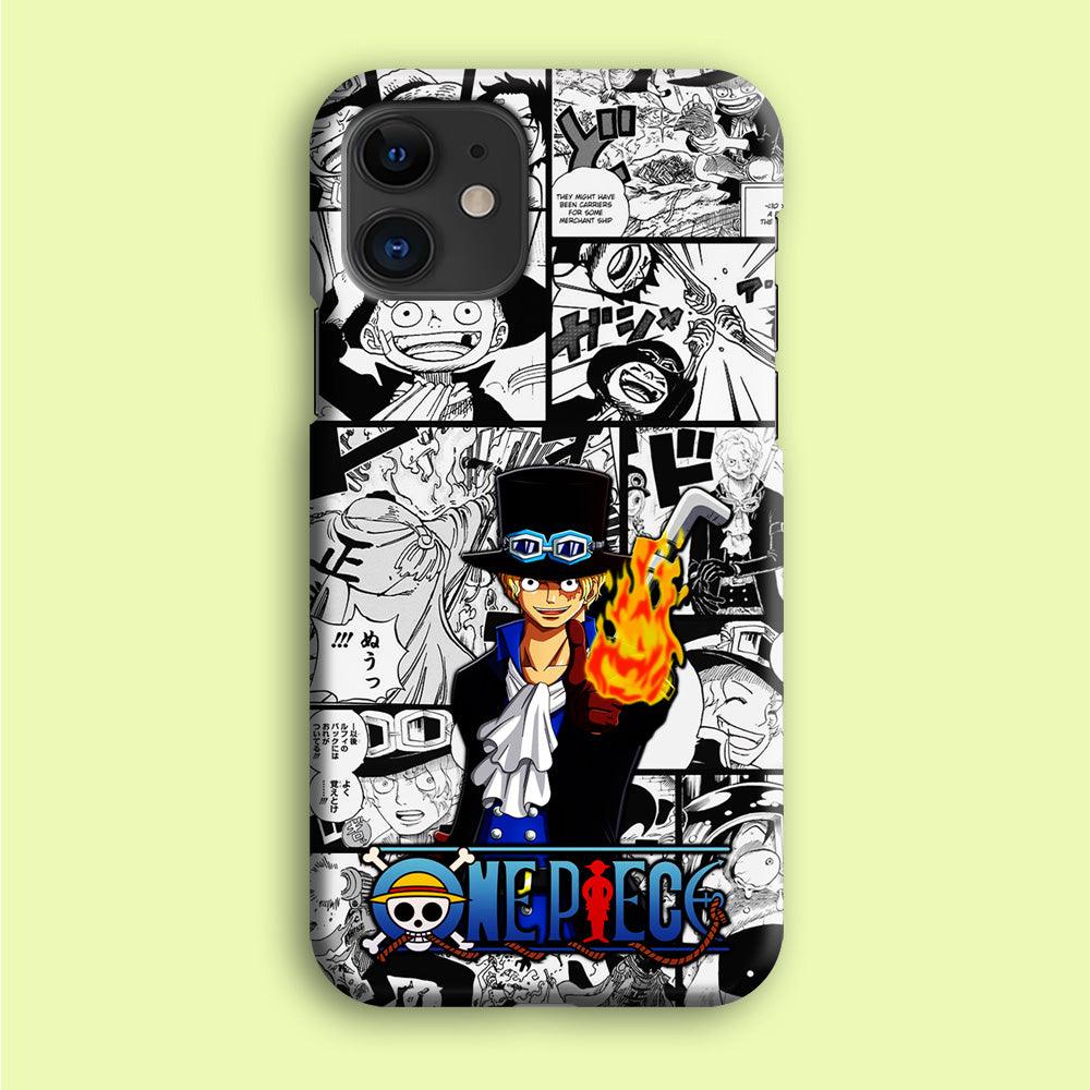 One Piece Sabo Comic iPhone 12 Case-Plastic / Full Wrap (3D Case)-Xtracase