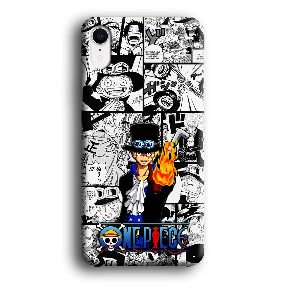 One Piece Sabo Comic iPhone XR Case-Plastic / Full Wrap (3D Case)-Xtracase