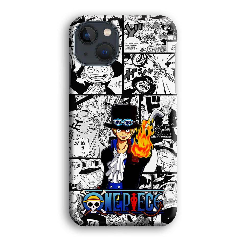 One Piece Sabo Comic iPhone 13 Mini Case-Plastic / Full Wrap (3D Case)-Xtracase