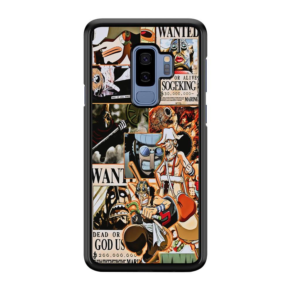 One Piece Sogeking Aesthetic Samsung Galaxy S9 Plus Case-Rubber / Black (2D Case)-Xtracase