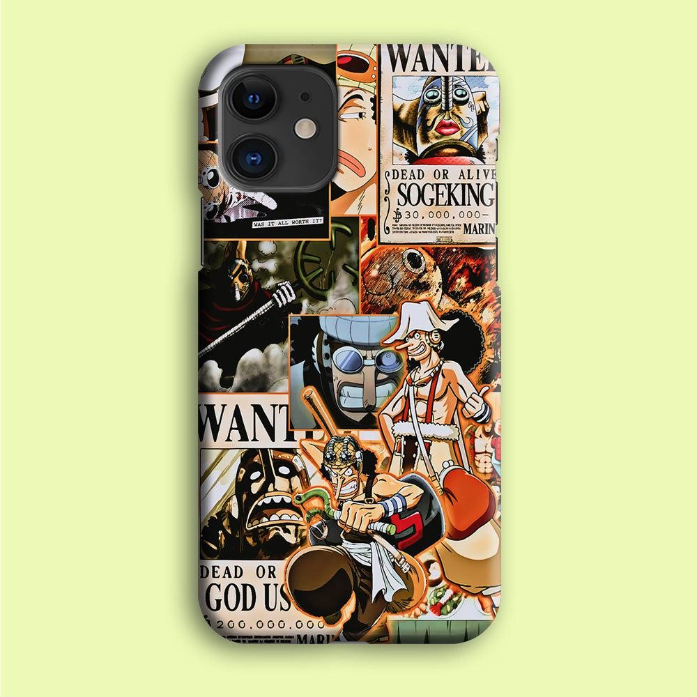 One Piece Sogeking Aesthetic iPhone 12 Mini Case-Plastic / Full Wrap (3D Case)-Xtracase