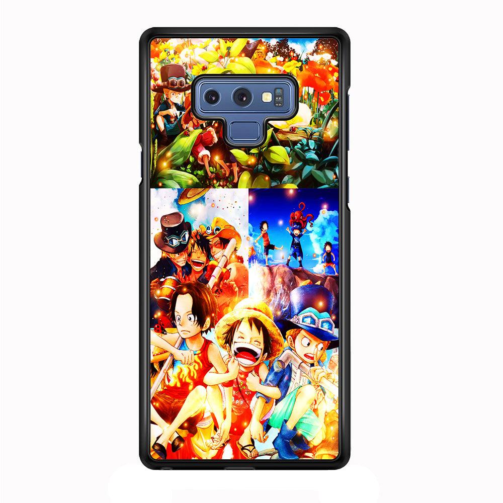 One Piece Three Siblings Samsung Galaxy Note 9 Case-Rubber / Black (2D Case)-Xtracase