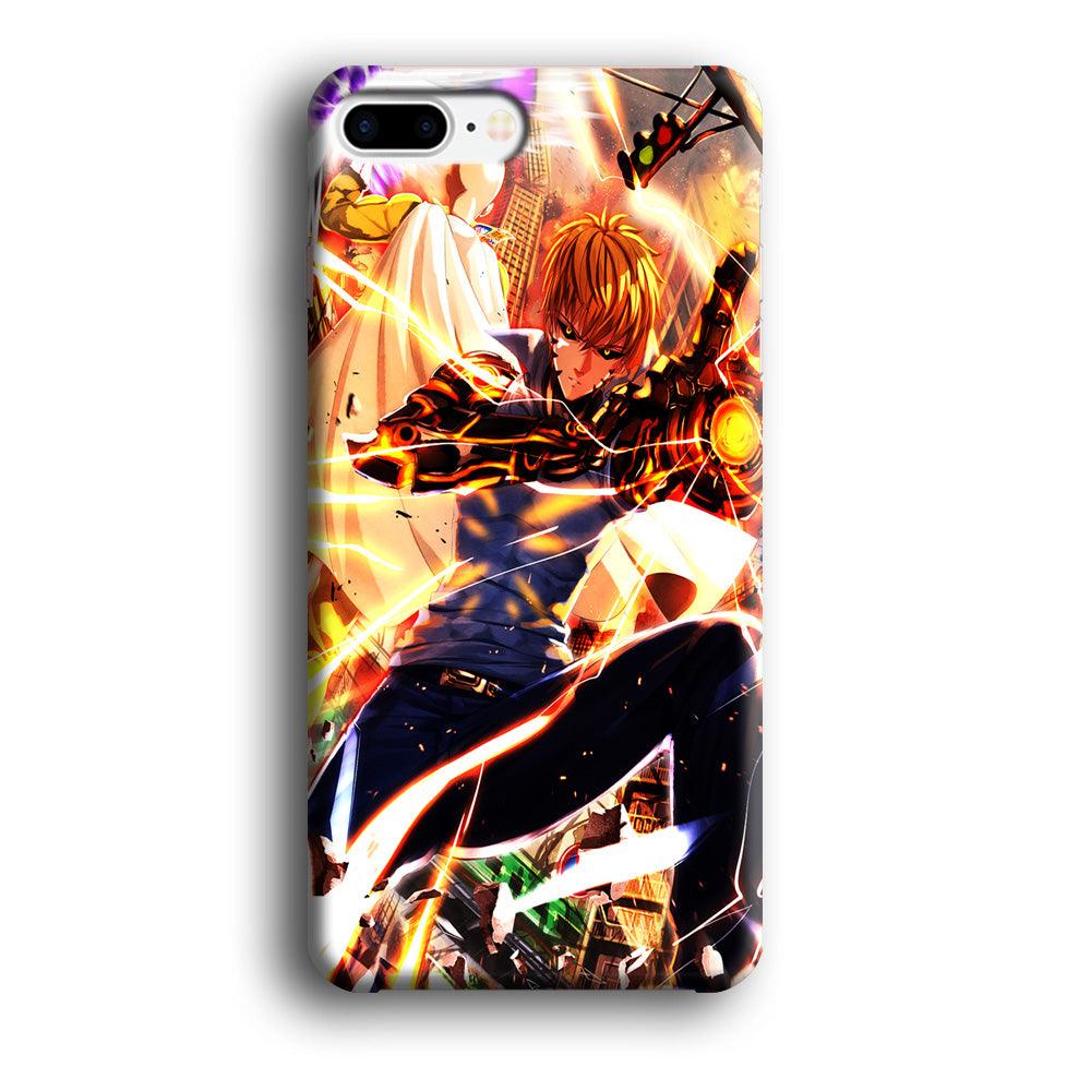 One Punch Man Genos Saitama iPhone 8 Plus Case-Plastic / Full Wrap (3D Case)-Xtracase