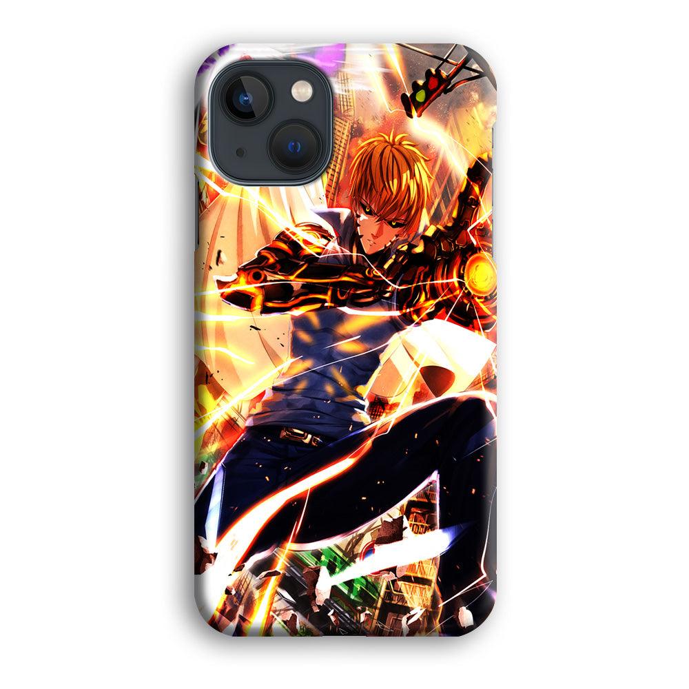 One Punch Man Genos Saitama iPhone 13 Mini Case-Plastic / Full Wrap (3D Case)-Xtracase