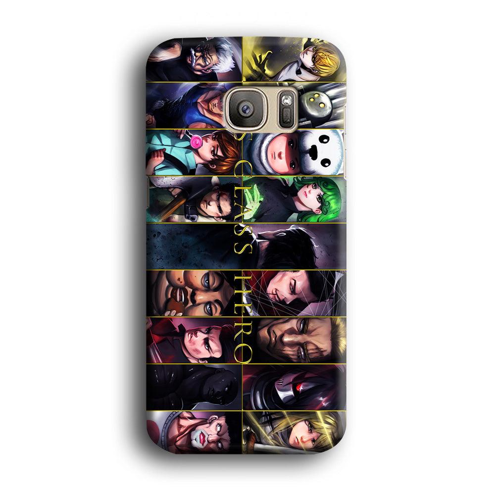 One Punch Man S-Class Hero Samsung Galaxy S7 Edge Case-Plastic / Full Wrap (3D Case)-Xtracase