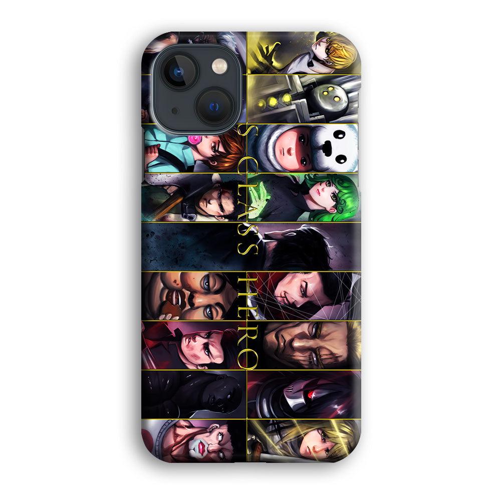 One Punch Man S-Class Hero iPhone 13 Mini Case-Plastic / Full Wrap (3D Case)-Xtracase