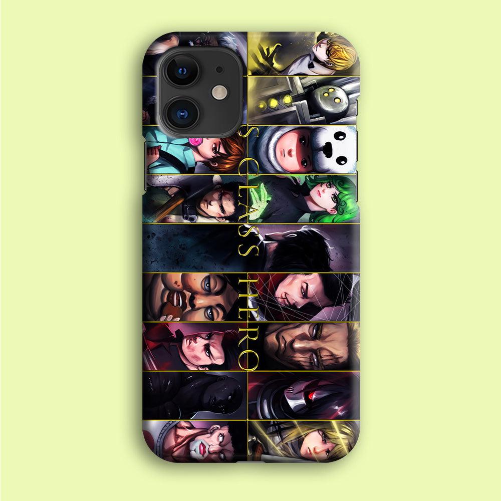 One Punch Man S-Class Hero iPhone 12 Mini Case-Plastic / Full Wrap (3D Case)-Xtracase