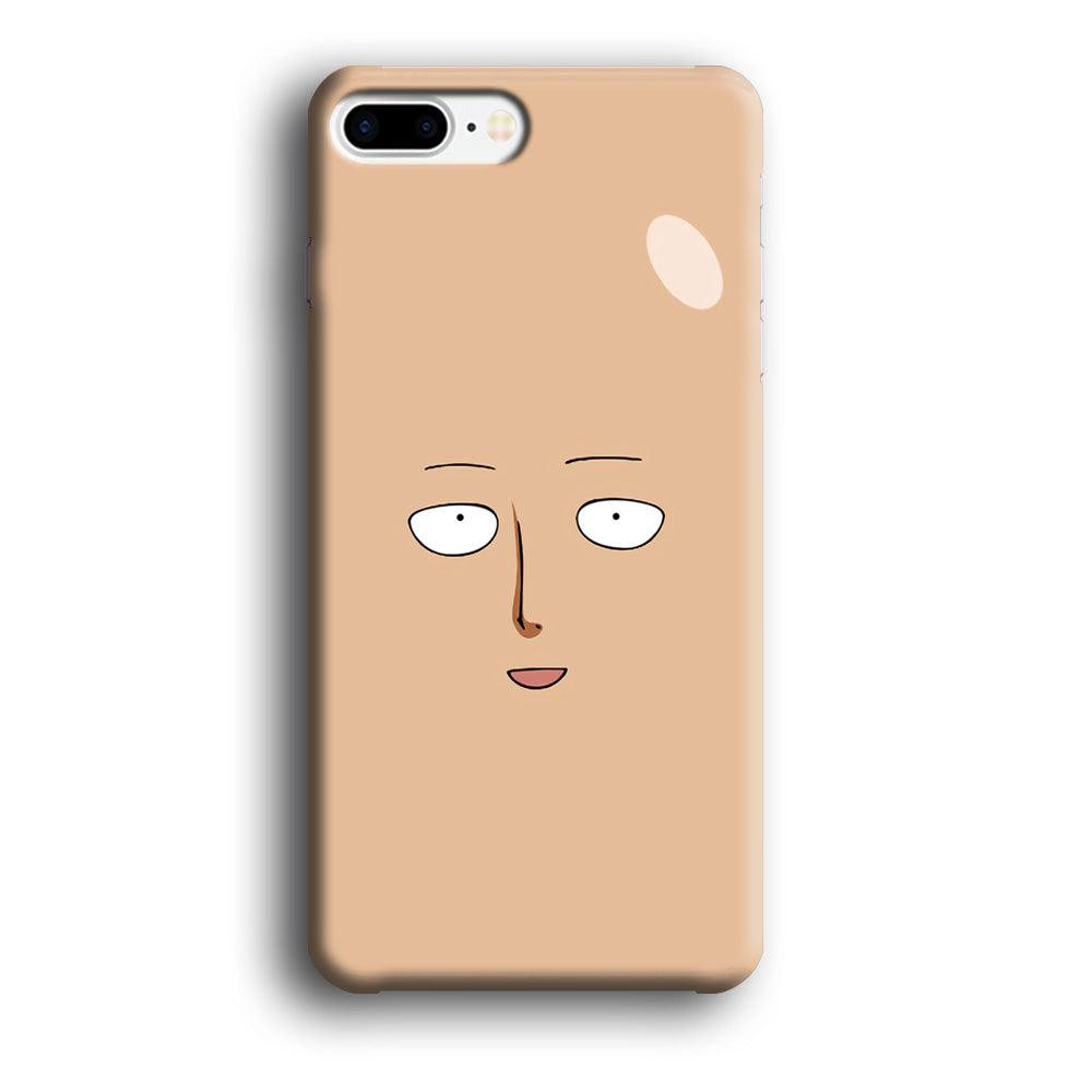 One Punch Man Saitama Face iPhone 8 Plus Case-Plastic / Full Wrap (3D Case)-Xtracase