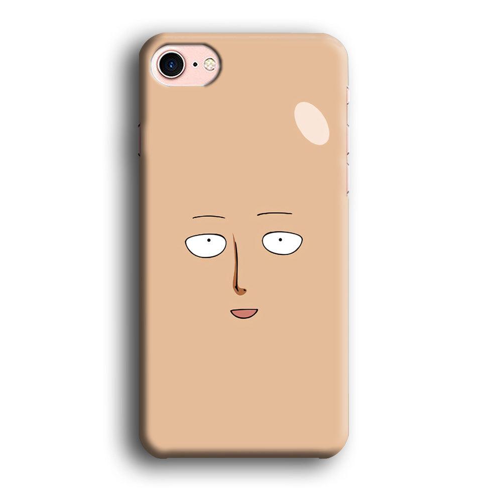 One Punch Man Saitama Face iPhone 8 Case-Plastic / Full Wrap (3D Case)-Xtracase