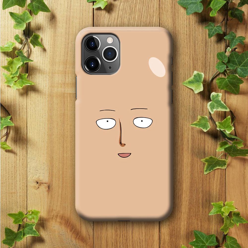 One Punch Man Saitama Face iPhone 11 Pro Max Case-Plastic / Full Wrap (3D Case)-Xtracase