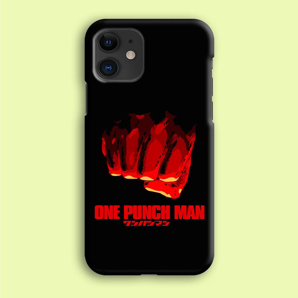 One Punch Man Saitama Fist iPhone 12 Case-Plastic / Full Wrap (3D Case)-Xtracase