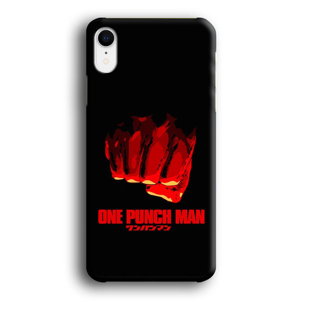 One Punch Man Saitama Fist iPhone XR Case-Plastic / Full Wrap (3D Case)-Xtracase