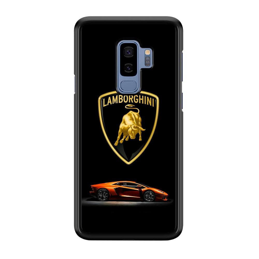 Orange Car Lamborghini Logo Samsung Galaxy S9 Plus Case-Plastic / Full Wrap (3D Case)-Xtracase