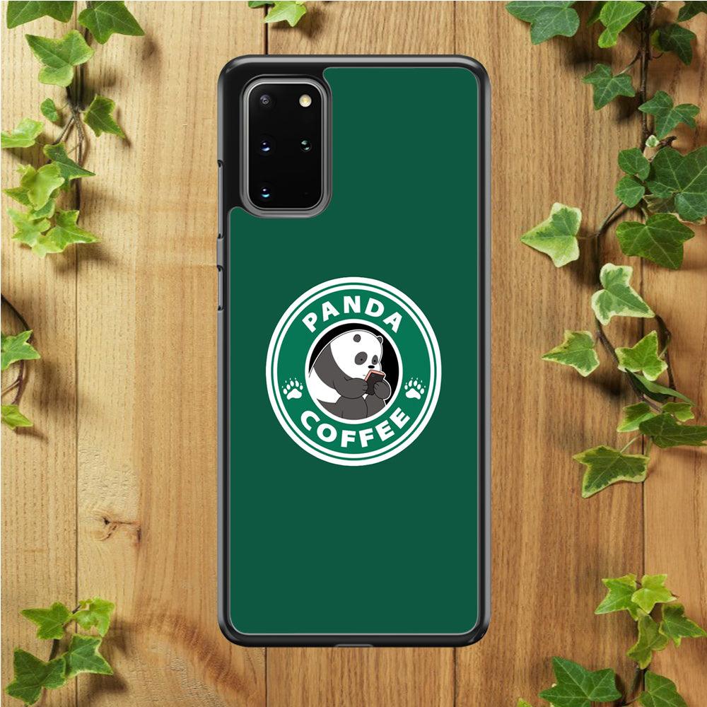 Panda Coffee Samsung Galaxy S20 Plus Case-Plastic / Full Wrap (3D Case)-Xtracase