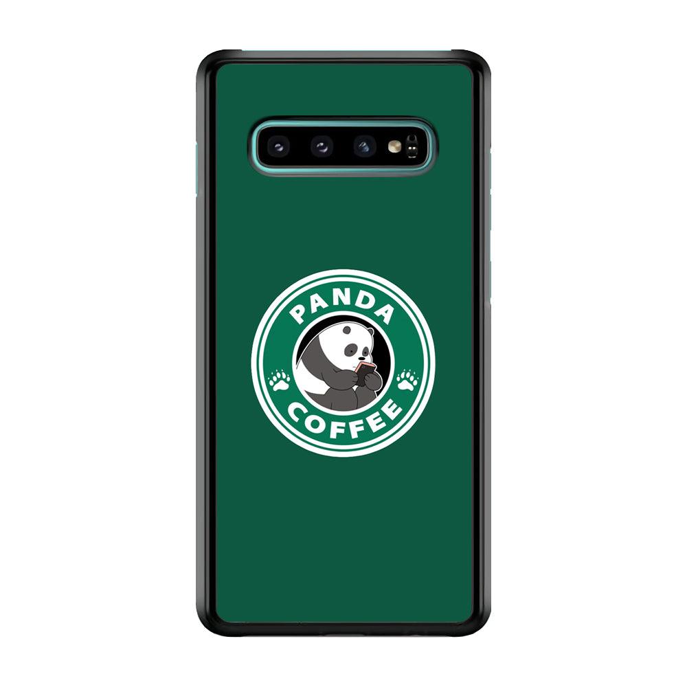 Panda Coffee Samsung Galaxy S10 Plus Case-Plastic / Full Wrap (3D Case)-Xtracase