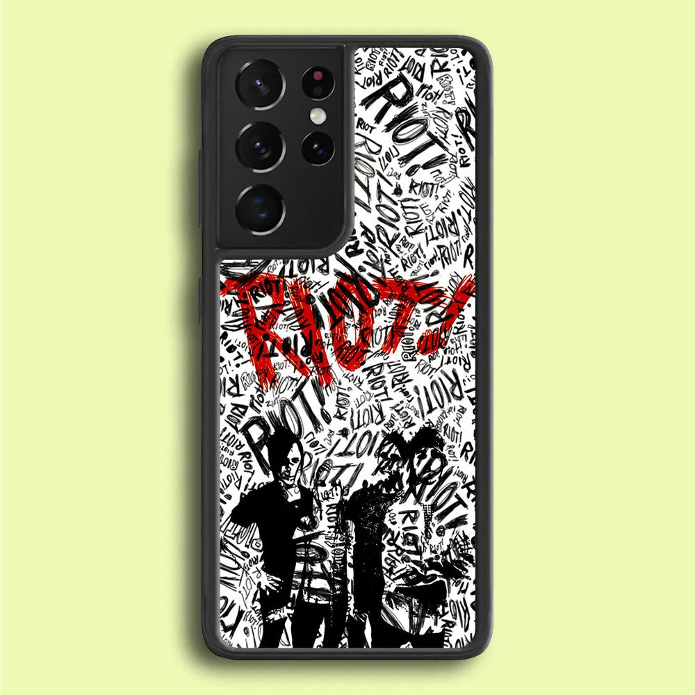 Paramore Riot! Samsung Galaxy S21 Ultra Case-Rubber / Black (2D Case)-Xtracase