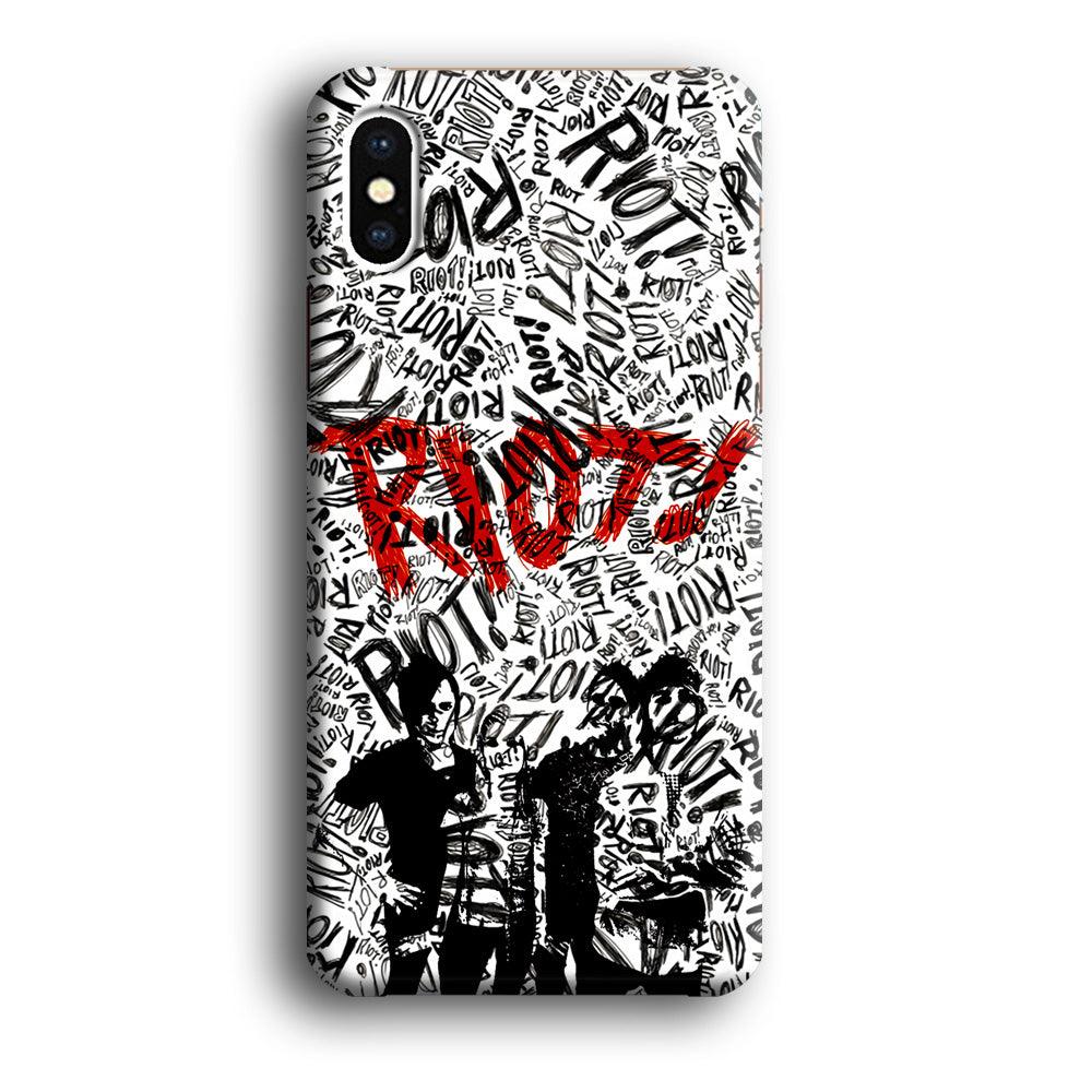 Paramore Riot! iPhone Xs Case-Plastic / Full Wrap (3D Case)-Xtracase