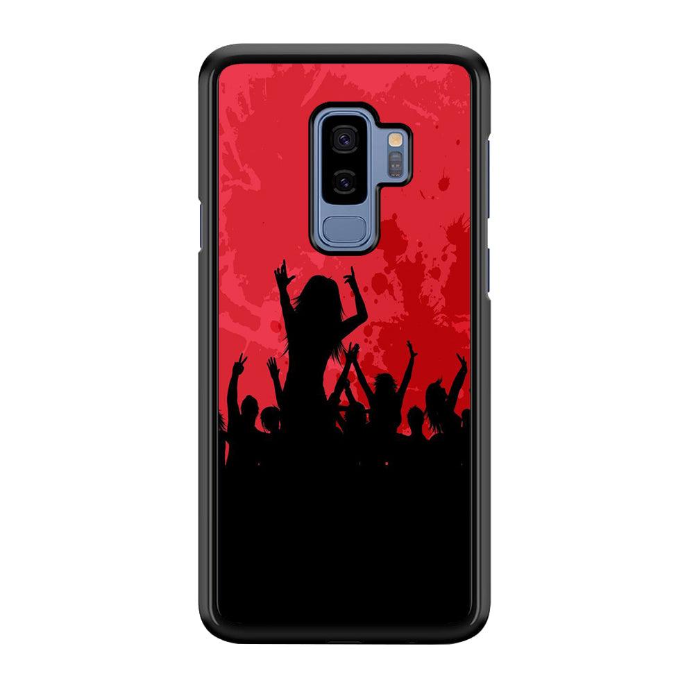 Party Silhouette Samsung Galaxy S9 Plus Case-Plastic / Full Wrap (3D Case)-Xtracase