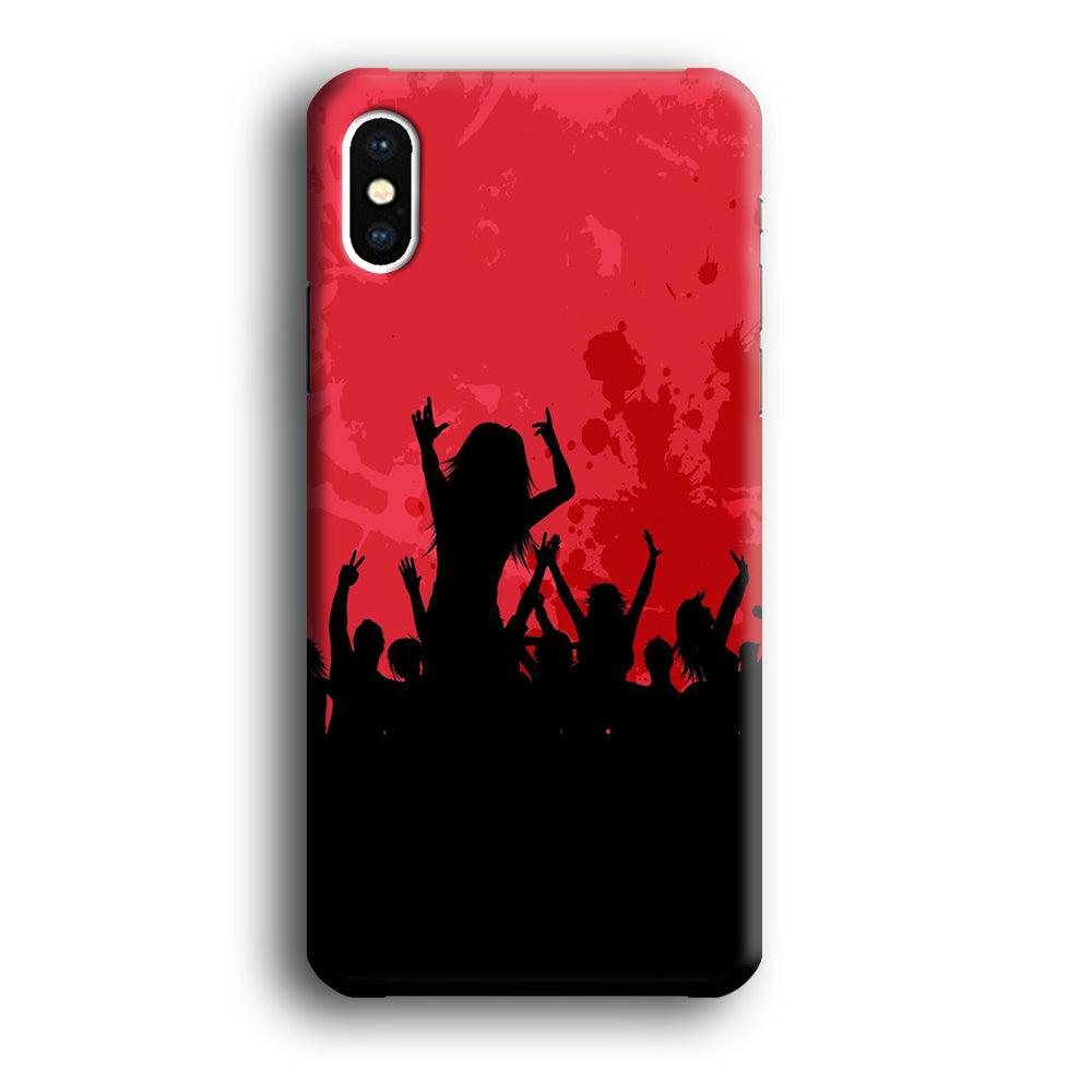 Party Silhouette iPhone Xs 3D Case-Xtracase