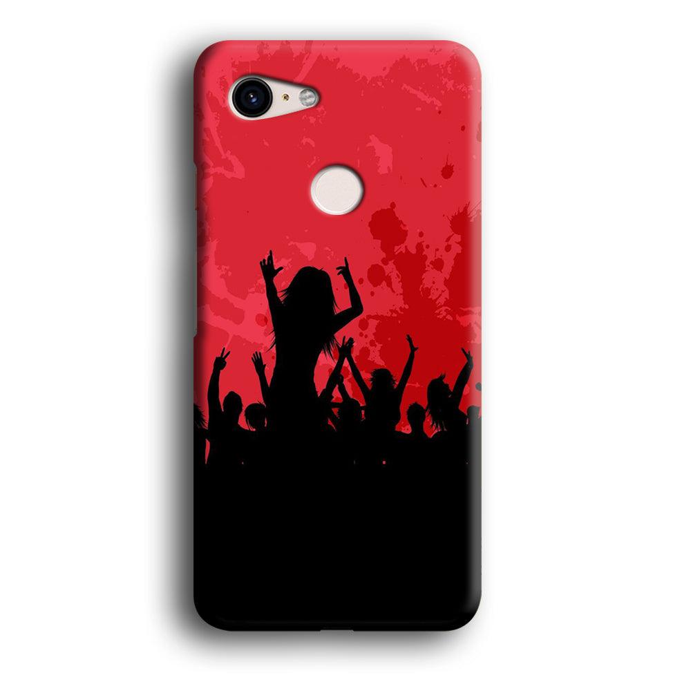 Party Silhouette Google Pixel 3 3D Case-Xtracase