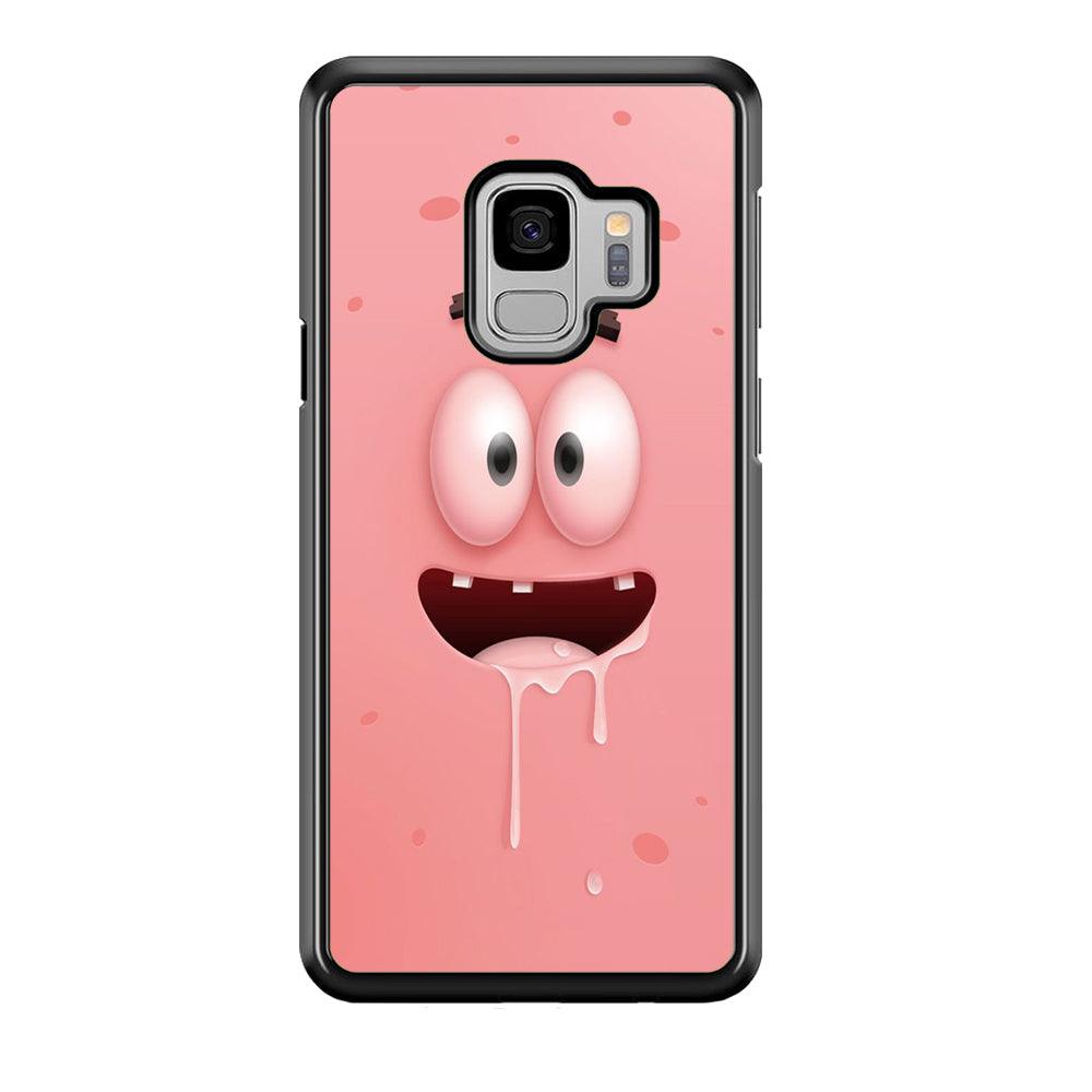 Patrick Star smiling face Samsung Galaxy S9 Case-Plastic / Full Wrap (3D Case)-Xtracase